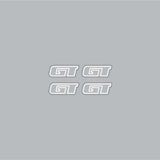 GT bmx - Mohawk hub decals in White