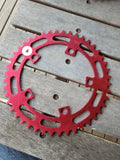 44T Chainwheel in Red - USED (4) - Bmx Products AU