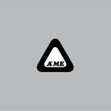 AME - Bubble font triangle decal in black