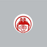 Beavers Bicycles - Bike shop decal - Red on white - old school bmx - Bmx Products AU