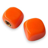 Blank - Custom Printed Dice Tire Valve Caps (Pair) - Orange - old school bmx - Bmx Products AU