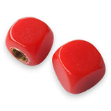 Blank - Custom Printed Dice Tire Valve Caps (Pair) - Red - old school bmx - Bmx Products AU