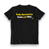 BMX50 - Distracted by BMX - Black T-Shirt - Bmx Products AU