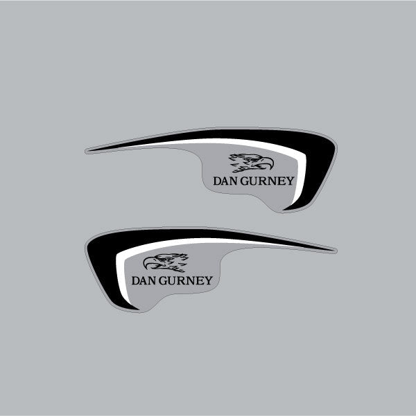 Dan Gurney - EAGLE & ARROW - gussett decals - old school bmx - Bmx Products AU