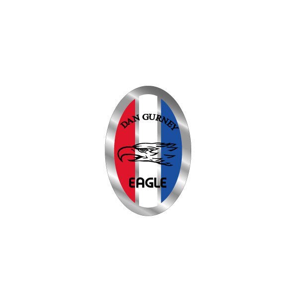 Dan Gurney - Eagle Oval Chrome tube decal - old school bmx - Bmx Products AU