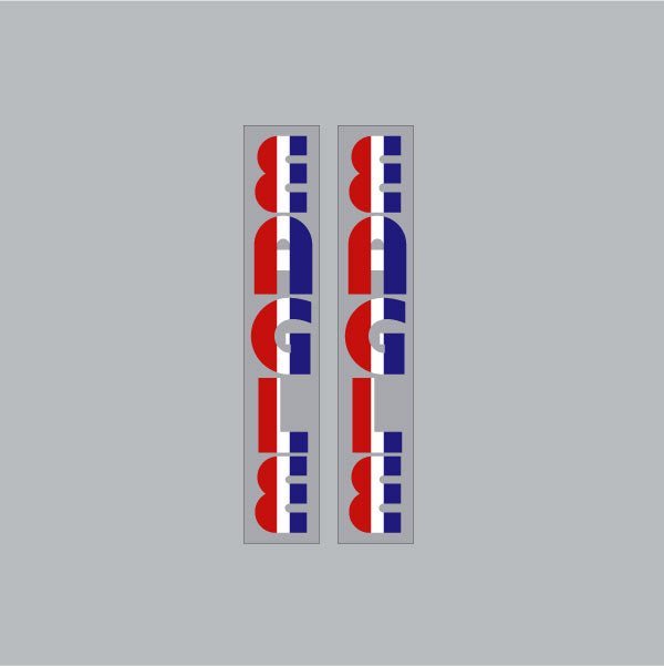 Dan Gurney - EAGLE - THICK font - fork decals - old school bmx - Bmx Products AU