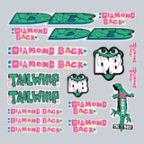 Diamond Back - 1992 Tailwhip for Chrome frame decal set - Bmx Products AU