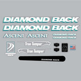 Diamond Back - 1994 ASCENT MTB for Purple frame decal set - Old school bmx - Bmx Products AU
