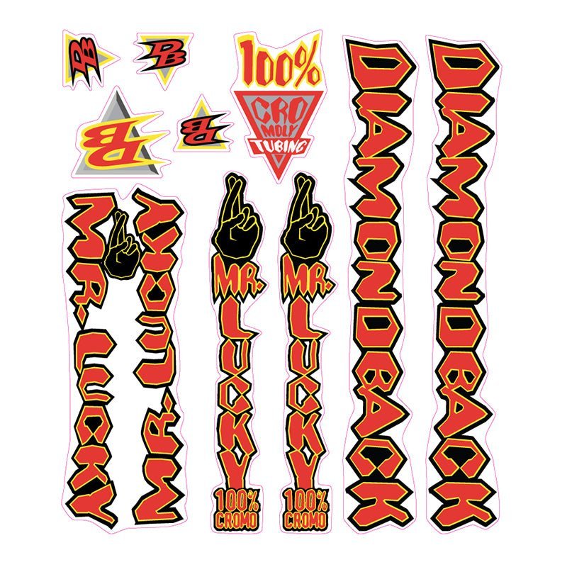Diamond Back - 1998 MR Lucky decal set - Old school bmx - Bmx Products AU