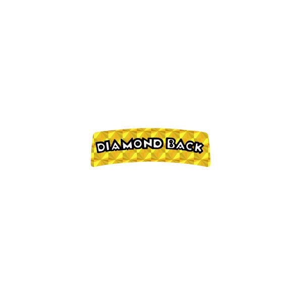 Diamond back - GOLD PRISM - REAR - VISCOUNT - Seat decal - Old school bmx - Bmx Products AU