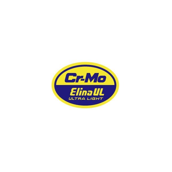Elina - UL Cromo Yellow Blue oval pole decal - Old school bmx - Bmx Products AU