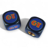 GT - 80's COIN logo Dice Tire Valve Caps (Pair) - Black - old school bmx - Bmx Products AU