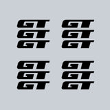 GT BMX - TRI SPOKE Mag wheel decals - BLACK - Old school bmx - Bmx Products AU
