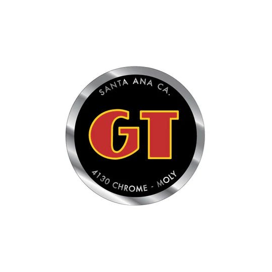 GT - Santa Ana - BLACK coin decal - Old school bmx - Bmx Products AU
