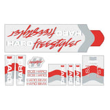 Haro - 1986 Freestyler FST decal set for Blue frame - NO BLUE PRINTED - Bmx Products AU