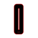 Haro - Stadium plate number 0 decal - Black Red - Old school bmx - Bmx Products AU