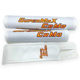 Malvern Star - Supermax Cromo - WHITE with 3 color print pad set - old school bmx - Bmx Products AU