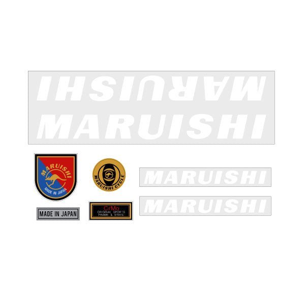 Maruishi - White on clear - old school bmx - Bmx Products AU