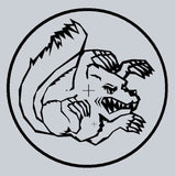 Mongoose - 90's Maurice with outer ring Sprocket decal - DIECUT - Old school bmx - Bmx Products AU