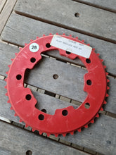 NOS-ADDICKS - 44T Chainwheel in Red (28) - Bmx Products AU