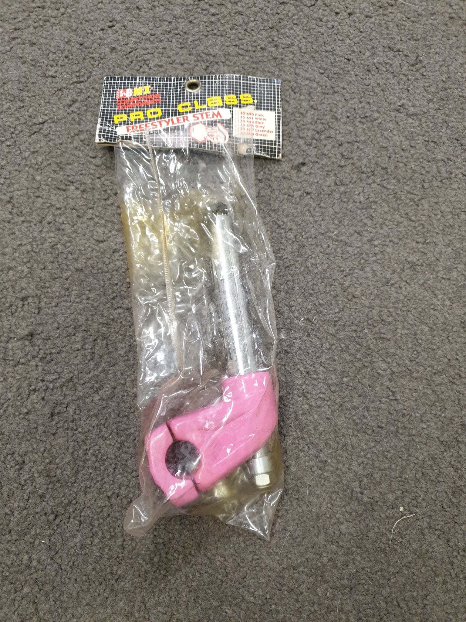 NOS - MONGOOSE FREESTYLE PRO CLASS pink stem - Bmx Products AU
