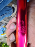 NOS - SR- 2 sided Fluted 22.2 RED seat pole - Bmx Products AU