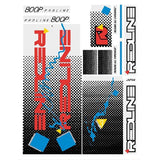 Redline - 1986 800P for white frame Decal set - Old school bmx - Bmx Products AU