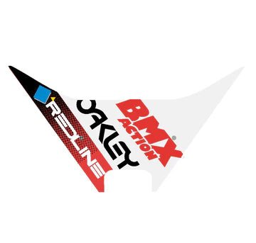 REDLINE - 1986 Forklifter plate decal - Red - Old School BMX - Bmx Products AU