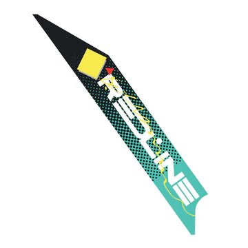 REDLINE - 1986 Forklifter plate side decal - Yellow Teal - Old School BMX - Bmx Products AU