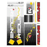 Redline - 1986 RL20 for red frame Decal set - Old school bmx - Bmx Products AU