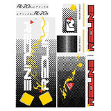Redline - 1986 RL20A for red frame Decal set - Old school bmx - Bmx Products AU
