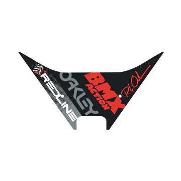 REDLINE - 1988 Forklifter plate decal - RL signature Grey - Old School BMX - Bmx Products AU