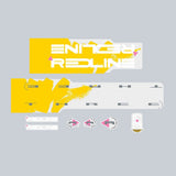 Redline - 1990 390 Decal set - for Grey & Yellow frame - Old school bmx - Bmx Products AU