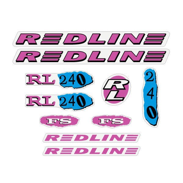 Redline - 1993 - RL240 - Blue with Black Decal set - Old school bmx - Bmx Products AU
