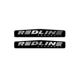 Redline - Monster crank decal set - Black with Chrome - Bmx Products AU
