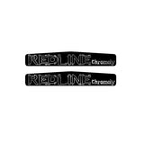 Redline - Monster "Cromo" crank decal set - Black with Chrome - Bmx Products AU