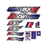 Robinson - 1992 SST decal set - on chrome - old school bmx - Bmx Products AU
