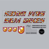 S&M - 2001 RV black decal set - old school bmx - Bmx Products AU
