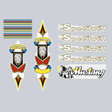 Speedwell GOLD - Mustang dragster decal set - Bmx Products AU