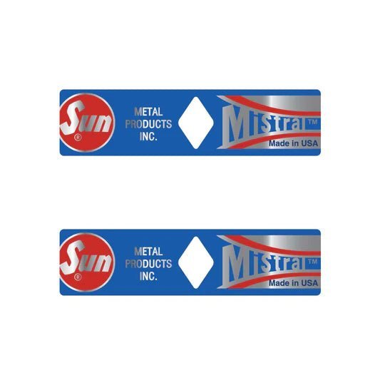 SUN - Mistral rim decals - 1st gen - old school bmx - Bmx Products AU