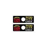 SUN - Rims RHYNO LITE - DESIGNED IN USA decals - old school bmx - Bmx Products AU