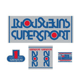 SuperSport - 202 Silver, red & blue decal set - old school bmx - Bmx Products AU
