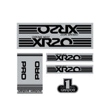 SuperSport - XR - 20 Silver Black decal set - old school bmx - Bmx Products AU