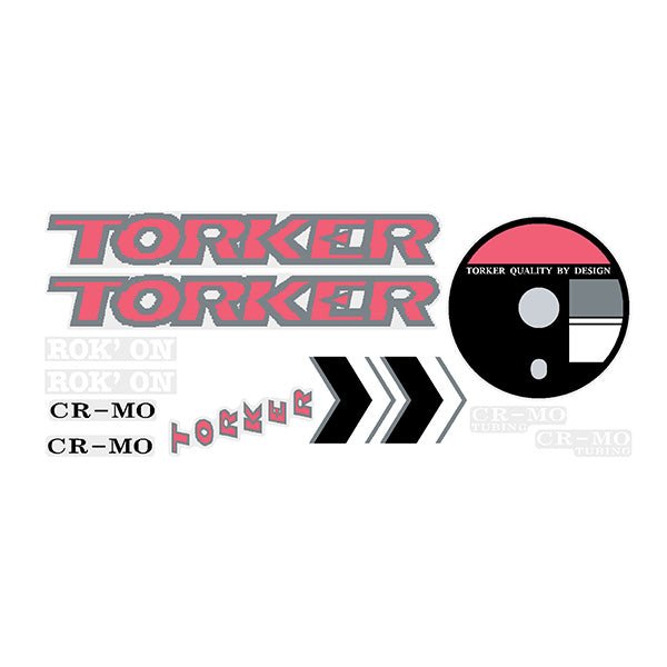 Torker - 1988 Rok' On Freestyle decal set for Red frame - Bmx Products AU