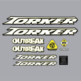 Torker - 1999 Outbreak decal set - old school bmx - Bmx Products AU