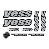 YESS - Pro Silver Bullet decal set - old school bmx - Bmx Products AU