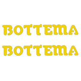 Bottema - DIE CUT fork decals - YELLOW - Old school bmx - Bmx Products AU