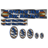 BXC Racing - BMX chrome decal set - old school bmx - Bmx Products AU