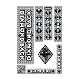 Diamond Back - 1981 - 82 Senior Pro Black Snake decal set - Old school bmx - Bmx Products AU