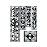 Diamond Back - 1982 - 83 DBII Silver Streak - DB decal set - Old school bmx - Bmx Products AU
